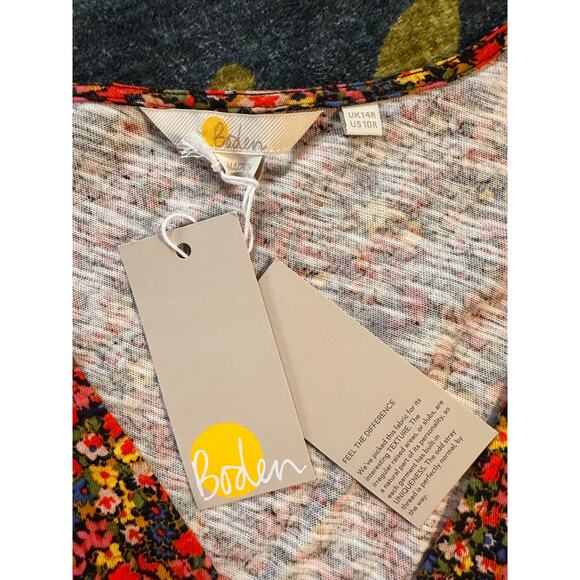 NWT Boden Floral Cotton Mini Dress Size 10 - Picture 5 of 6